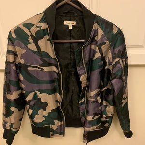 Camouflage bomber jacket